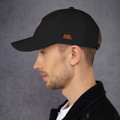 Adjustable Low Profile Bitcoin Hat with Curved Visor