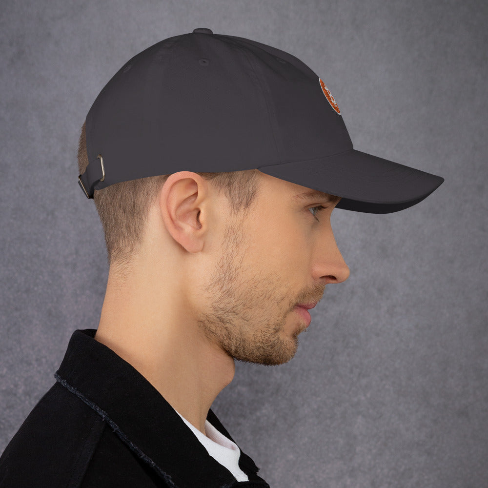 Adjustable Low Profile Bitcoin Hat with Curved Visor