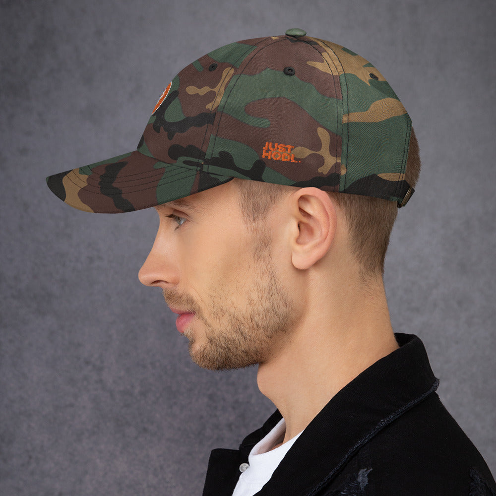 Adjustable Low Profile Bitcoin Hat with Curved Visor