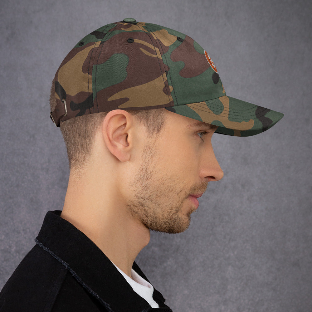 Adjustable Low Profile Bitcoin Hat with Curved Visor