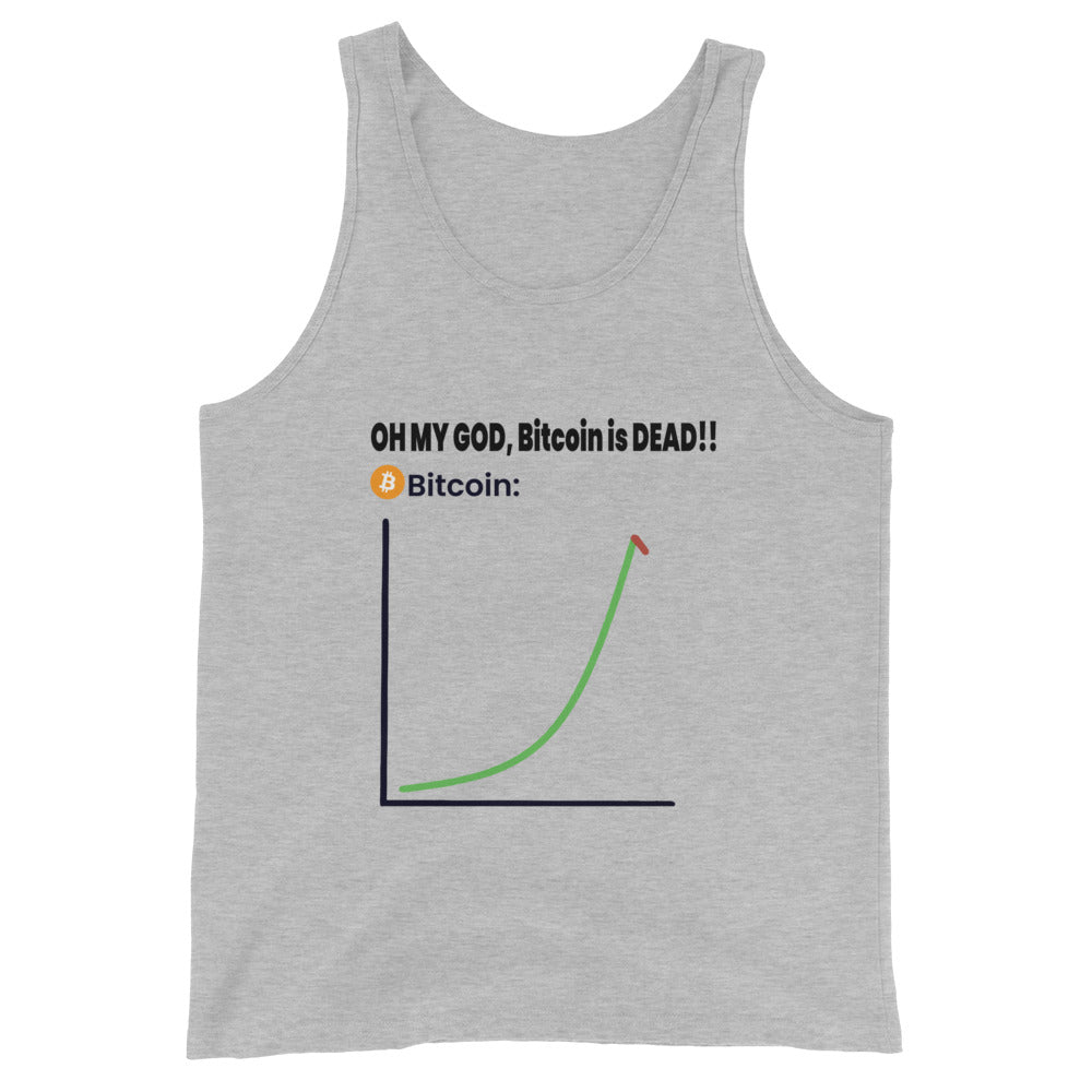 ''Bitcoin is dead'' meme Tank top