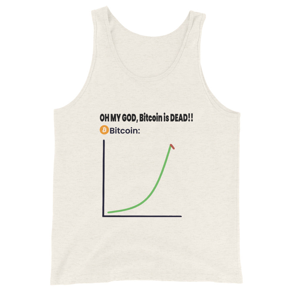 ''Bitcoin is dead'' meme Tank top