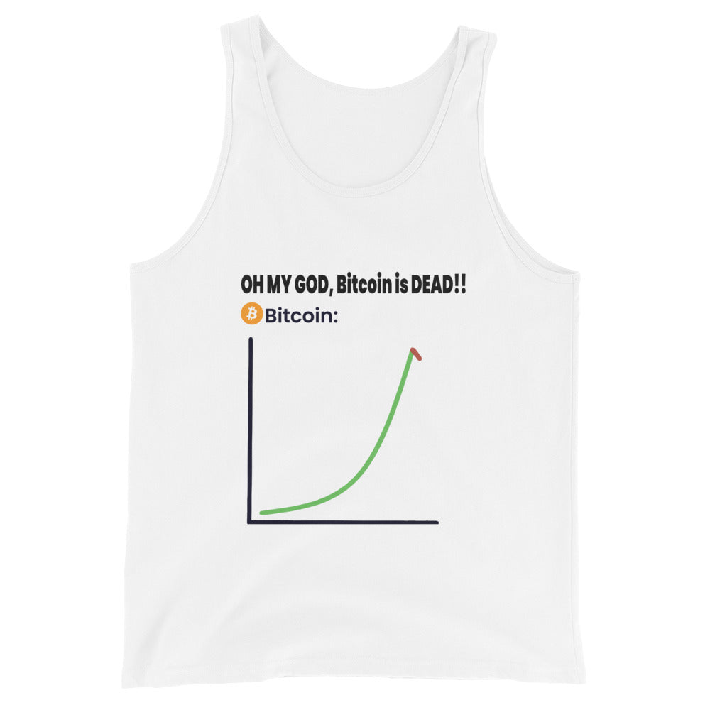 ''Bitcoin is dead'' meme Tank top