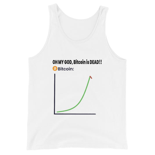 ''Bitcoin is dead'' meme Tank top