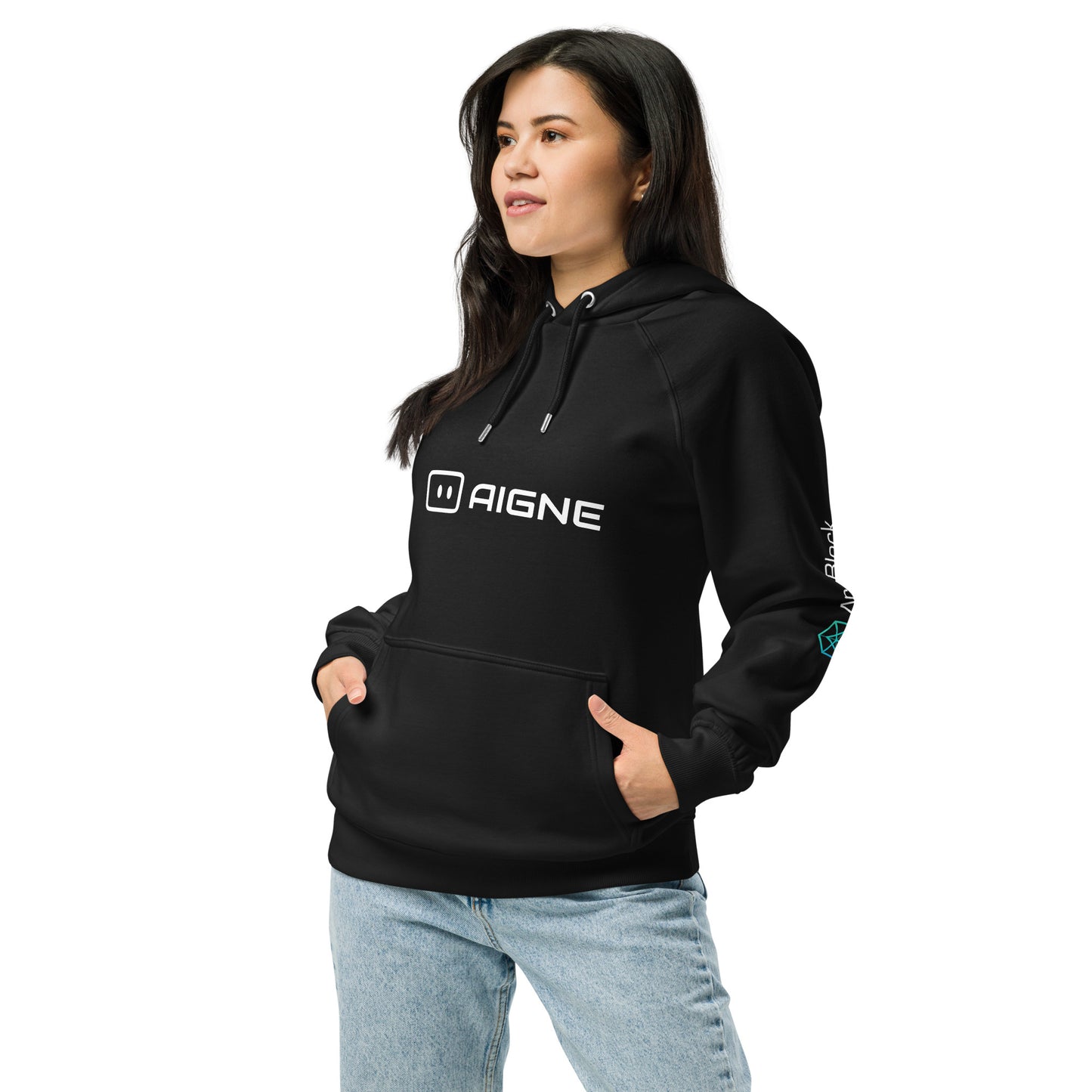 AIGNE - Unisex eco raglan hoodie