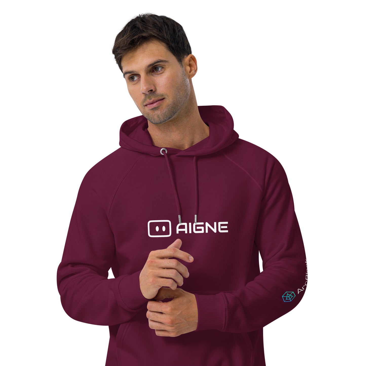 AIGNE - Unisex eco raglan hoodie