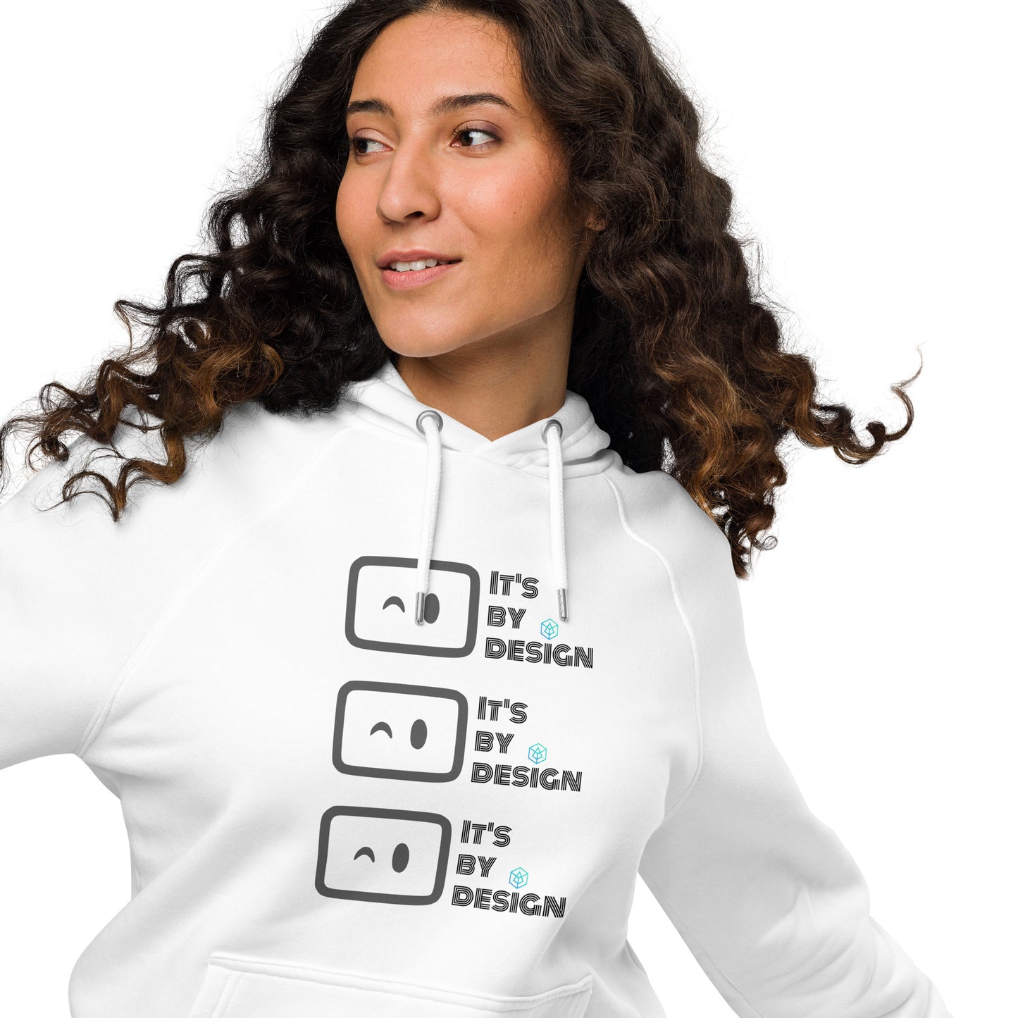 Arcblock It's by design - Unisex eco raglan hoodie