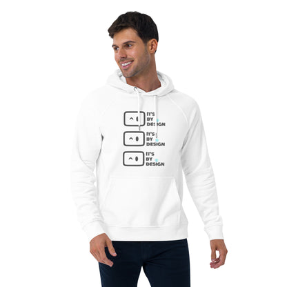 Arcblock It's by design - Unisex eco raglan hoodie